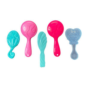 LOT of 5 Plastic Doll Combs, Hair Brushes, MIX LOT, Barbie, Disney Unbranded